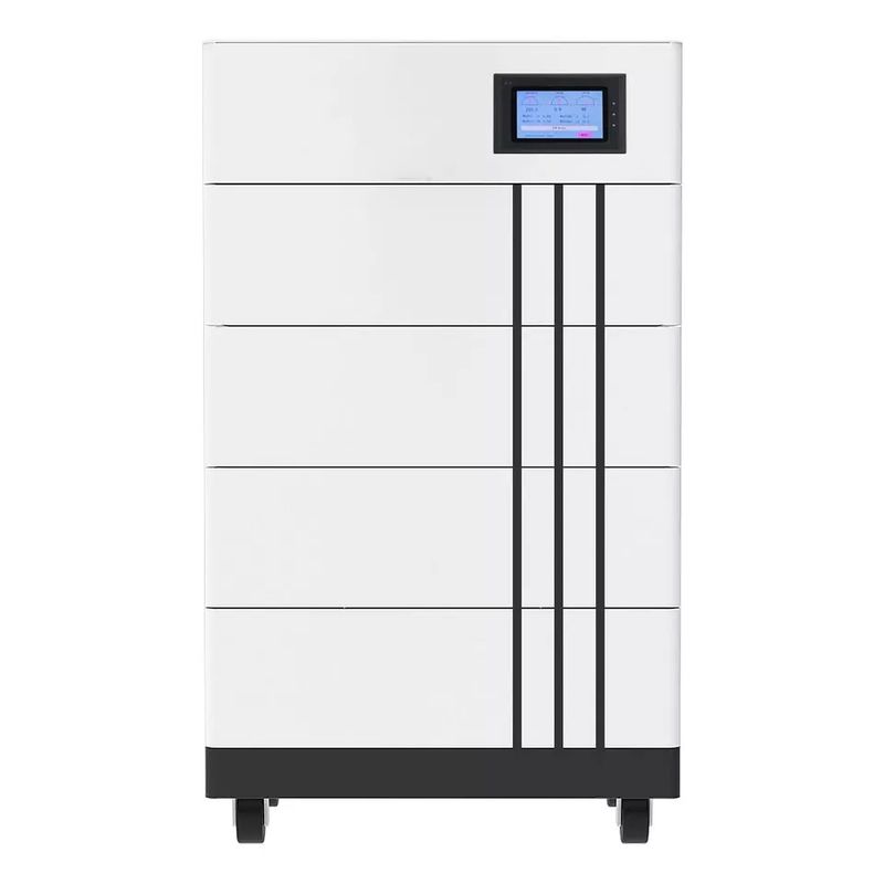 paquete híbrido de alto voltaje de la batería 100Ah del hogar de 51.2v 200ah