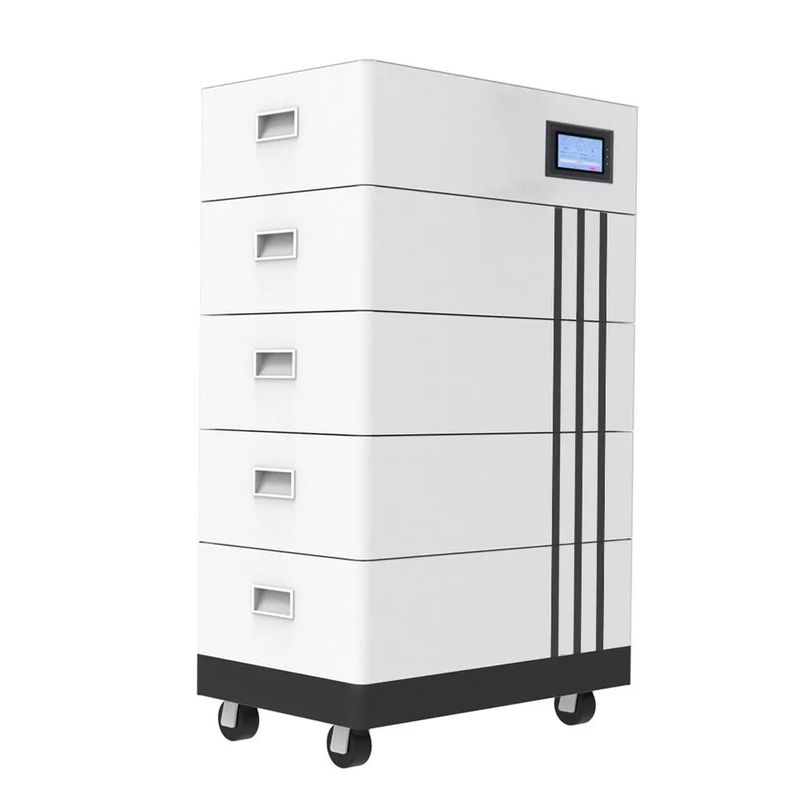 paquete híbrido de alto voltaje de la batería 100Ah del hogar de 51.2v 200ah