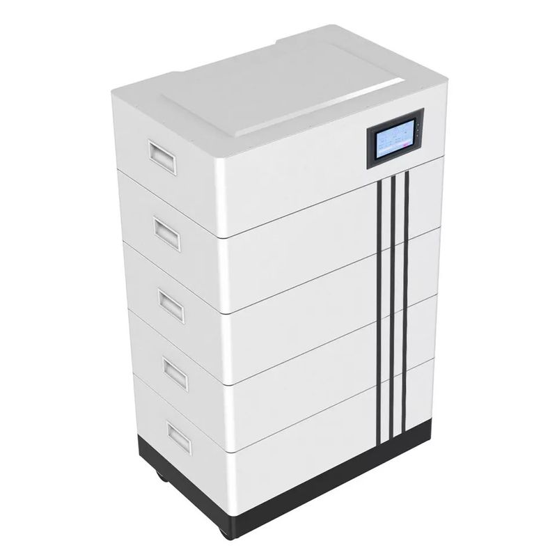 paquete híbrido de alto voltaje de la batería 100Ah del hogar de 51.2v 200ah