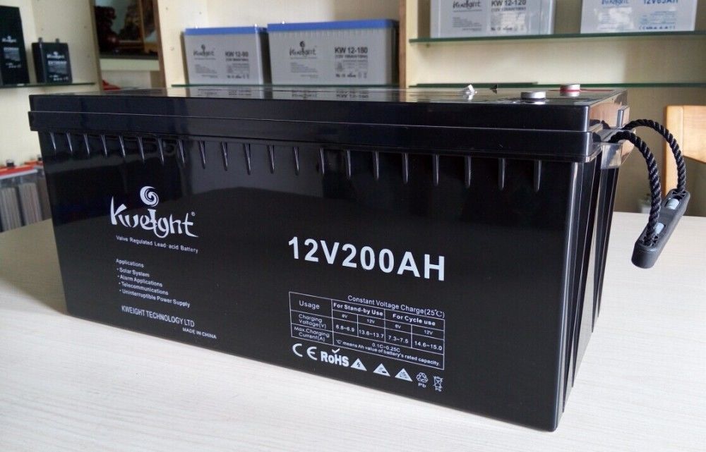 ciclo profundo de la batería solar de la batería de ventaja ácida de 12v 200ah sin necesidad de mantenimiento para el sistema