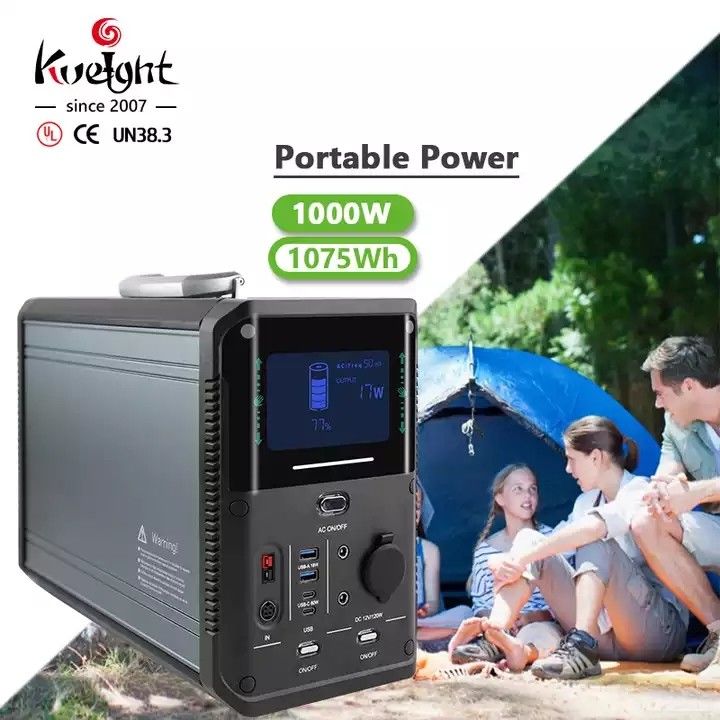batería de reserva 1000w de la central eléctrica del litio solar portátil del generador para la fuente del equipo que acampa