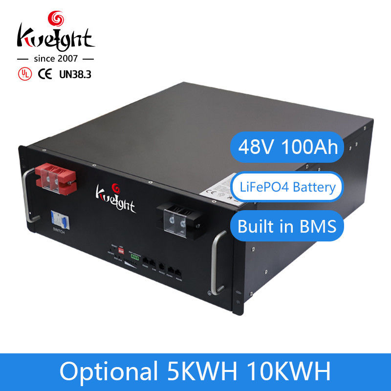 Batería de almacenamiento solar de la energía solar del sistema eléctrico 5Kwh 10Kwh del almacenamiento de Ion Phosphate Battery 48V 100Ah del litio